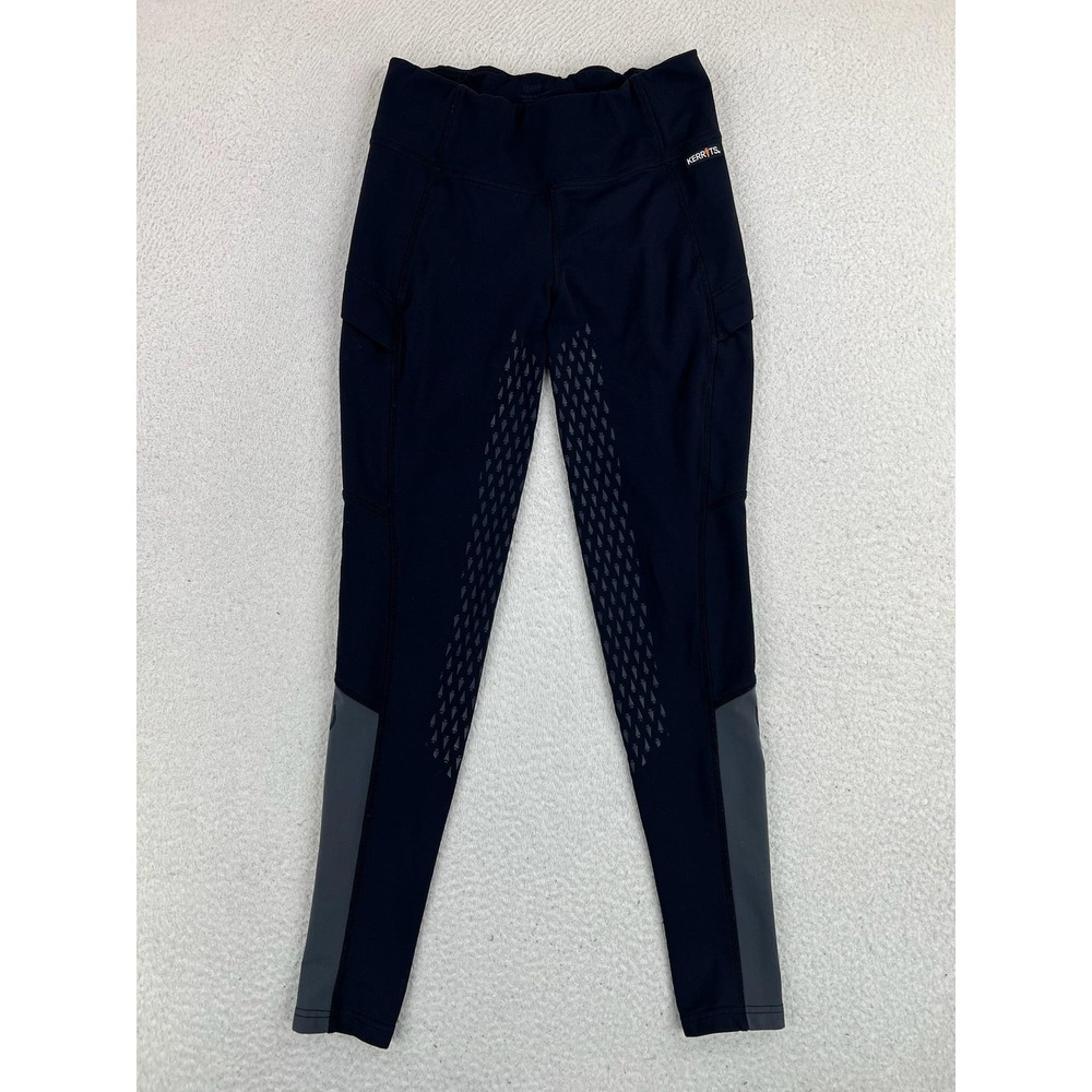 Kerrits Leggings Womens Medium Black High Rise Equestrian Riding Leggings